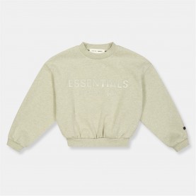 детска,блуза,детски,3/4,панталони,fear,of,god,essentials,unisex,crew,sweater,kids,size,heather,stone