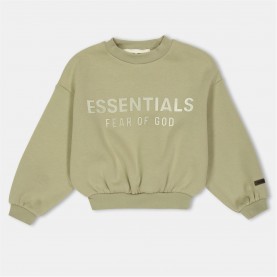Детска блуза FEAR OF GOD ESSENTIALS Unisex Kids' Relaxed Fit Crew Sweatshirt - Abbey Stone детска,блуза,детски,3/4,панталони,fear,of,god,essentials,unisex,kids',relaxed,fit,crew,sweatshirt,abbey,stone