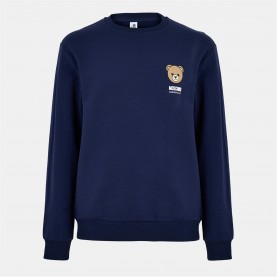 блуза,облекла,на,разпродажба,мъжки,ежедневни,облекла,мъжки,горнища,с,качулка,moschino,men's,bear,crew,sweatshirt,blue