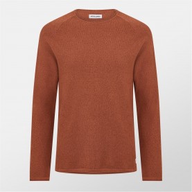 пуловер,облекла,на,разпродажба,мъжки,блузи,jack,and,jones,knit,crew,neck,jumper,mocha,bisque