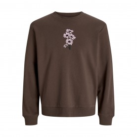 облекла,на,разпродажба,мъжки,блузи,jack,and,jones,printed,swtshrt,sn99,chocolate,brown