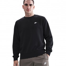 Nike M CLUB BB CREW Sn53 - BLACK/WHITE мъжки,блузи,nike,m,club,bb,crew,sn53,black,white