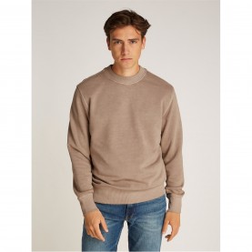 мъжки,ежедневни,облекла,мъжки,горнища,с,качулка,calvin,klein,jeans,washed,puff,print,crew,neck,taupe,grey