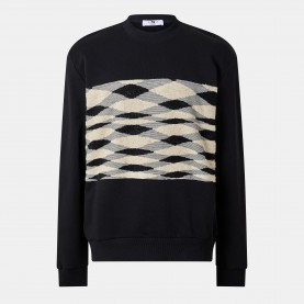 Блуза Missoni Mens Crew Neck Sweatshirt - Black/Beige блуза,мъжки,горнища,с,качулка,missoni,men,s,crew,neck,sweatshirt,black,beige