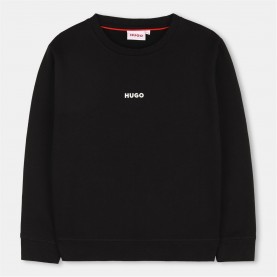 блуза,детски,облекла,hugo,kids',logo,crew,sweatshirt,black