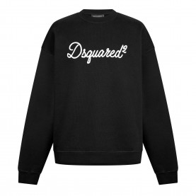Блуза DSquared2 Mens DSQ Big Signature Crew Sweatshirt - Black блуза,мъжки,горнища,с,качулка,dsquared2,men,s,dsq,big,signature,crew,sweatshirt,black