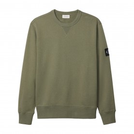 блуза,мъжки,ежедневни,облекла,мъжки,горнища,с,качулка,calvin,klein,jeans,monogram,badge,crew,sweatshirt,deep,lichen