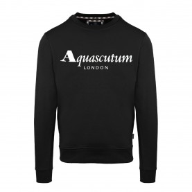 Блуза Aquascutum Mens Roundnk Sweat Crew Sweatshirt - Black блуза,мъжки,ежедневни,облекла,мъжки,горнища,с,качулка,aquascutum,men,s,roundnk,sweat,crew,sweatshirt,black
