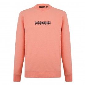 блуза,napapijri,box,logo,crew,sweatshirt,salmon,pink