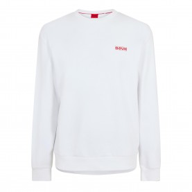Блуза Hugo Mens Drick194_E Crew Sweatshirt - White блуза,мъжки,ежедневни,облекла,мъжки,горнища,с,качулка,hugo,men,s,drick194,e,crew,sweatshirt,white