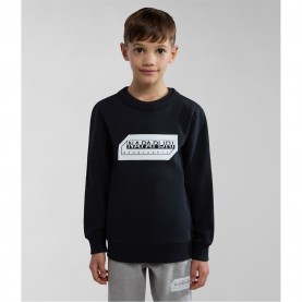 Детска блуза Napapijri Unisex Kids Logo Crew Sweatshirt - Black 041 детска,блуза,детски,3/4,панталони,napapijri,unisex,kids,logo,crew,sweatshirt,black,041