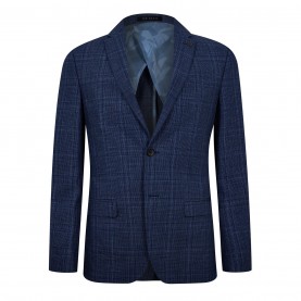 яке,ted,baker,men's,octant,slim,fit,check,suit,jacket,blue,check