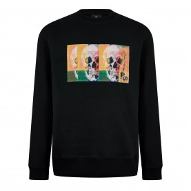 Блуза PS Paul Smith Mens Crew-Neck Cotton-Mix Sweatshirt - Black 79 блуза,мъжки,горнища,с,качулка,мъжки,ежедневни,облекла,ps,paul,smith,men,s,crew,neck,cotton,mix,sweatshirt,black,79