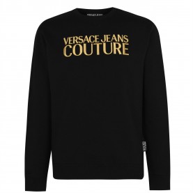 блуза,versace,jeans,couture,gold,logo,sweatshirt,black,g89