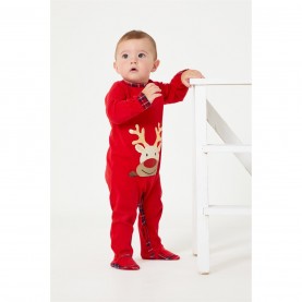 бебешки,облекла,be,you,baby,unisex,family,reindeer,sleepsuit,red,white