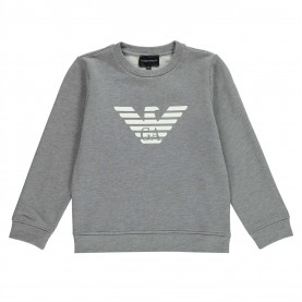 Юношеска блуза Emporio Armani Eagle Logo Sweater Juniors - Grey F606 юношеска,блуза,детски,3/4,панталони,emporio,armani,eagle,logo,sweater,juniors,grey,f606
