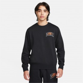 промоция,на,зимни,облекла,мъжки,летен,каталог,мъжки,блузи,nike,club,fleece,men's,long,sleeve,crew,black,orange