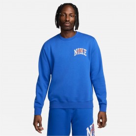 промоция,на,зимни,облекла,мъжки,летен,каталог,мъжки,блузи,nike,club,fleece,men's,long,sleeve,crew,royal,orange
