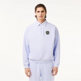 Блуза с яка Lacoste Heritage Polo Neck Sweatshirt - Blue J2G блуза,с,яка,мъжки,горнища,с,качулка,lacoste,heritage,polo,neck,sweatshirt,blue,j2g