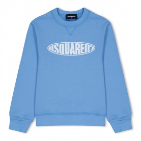 детска,блуза,детски,3/4,панталони,dsquared2,unisex,kids',oval,logo,crew,sweatshirt,blue,dq824