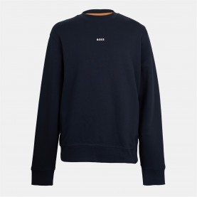 блуза,облекла,на,разпродажба,мъжки,ежедневни,облекла,мъжки,горнища,с,качулка,boss,men's,wesmallcrew,crew,sweater,dark,blue