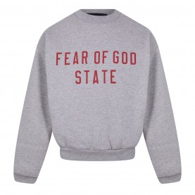 FEAR OF GOD ESSENTIALS Fleece Crewneck Juniors - Dark Heather детски,3/4,панталони,fear,of,god,essentials,fleece,crewneck,juniors,dark,heather