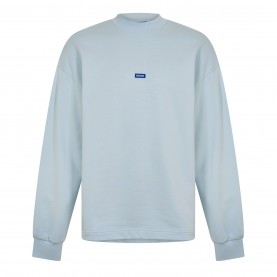 блуза,облекла,на,разпродажба,мъжки,ежедневни,облекла,мъжки,горнища,с,качулка,hugo,men's,cotton,relaxed,fit,crew,sweatshirt,open,blue