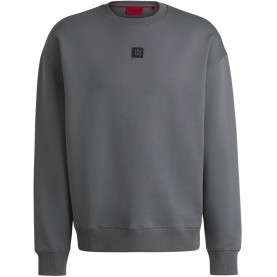 блуза,мъжки,ежедневни,облекла,мъжки,горнища,с,качулка,hugo,men's,dettil,crew,neck,sweatshirt,open,grey,086