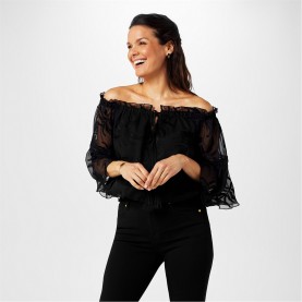 дамски,ризи,biba,biba,bardot,top,palm,burnout