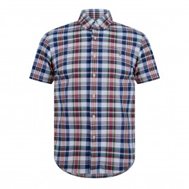 Риза с къс ръкав Polo Ralph Lauren Oxford Check Short Sleeve Shirt - White/Blue риза,с,къс,ръкав,мъжки,ризи,polo,ralph,lauren,oxford,check,short,sleeve,shirt,white,blue