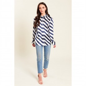 дамски,ризи,be,you,satin,shirt,navy,stripe