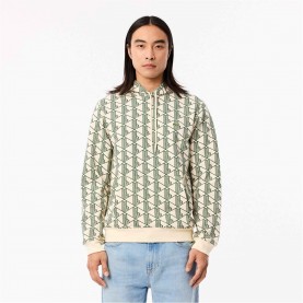 суичър,мъжки,ежедневни,облекла,мъжки,горнища,с,качулка,lacoste,aop,monogram,oth,hoodie,white,pt2