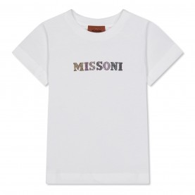 тениска,детски,3/4,панталони,missoni,kids',logo,regular,fit,t,shirt,white,100