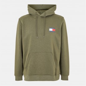 Tommy Jeans TJM REG ESSENTIAL FLAG HOOD EXT - Pewter Green промоция,на,зимни,облекла,мъжки,ежедневни,облекла,мъжки,горнища,с,качулка,tommy,jeans,tjm,reg,essential,flag,hood,ext,pewter,green