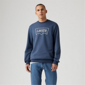 мъжки,ежедневни,облекла,мъжки,горнища,с,качулка,levis,levis,standard,graphic,crew,rope,bat,sargasso,sea