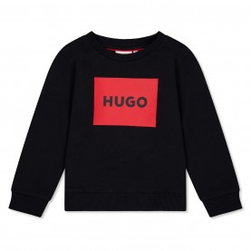юношеска,блуза,детски,облекла,hugo,logo,sweatshirt,juniors,black,09b