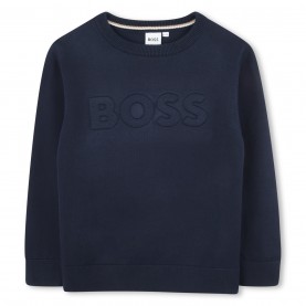 юношеска,блуза,детски,облекла,boss,logo,sweatshirt,juniors,navy,849