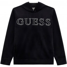 юношески,суичър,детски,облекла,guess,logo,hoodie,juniors,black,a996,jblk