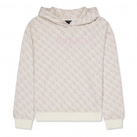 юношески,суичър,детски,облекла,guess,oversized,over,the,head,hoodie,junior,cream,p0fk