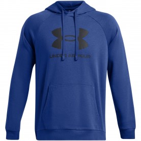 Суичър Under Armour Mens Rival Fleece Logo Performance Hoodie - Blue суичър,мъжки,горнища,с,качулка,мъжко,фитнес,облекло,under,armour,men,s,rival,fleece,logo,performance,hoodie,blue