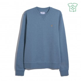 блуза,мъжки,блузи,farah,tim,crew,sweatshirt,blue,tide,401