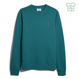 блуза,облекла,на,разпродажба,мъжки,блузи,farah,tim,crew,sweatshirt,mallard,green