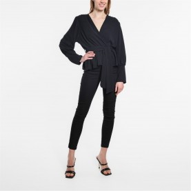 дамски,ризи,be,you,peplum,wrap,top,black