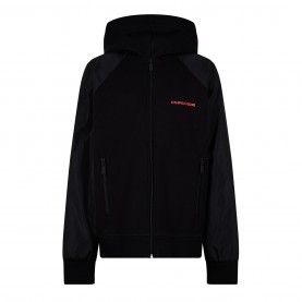 юношески,суичър,детски,3/4,панталони,dsquared2,logo,zip,hoodie,juniors,black,red,dq900