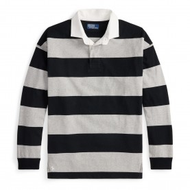 мъжки,тениски,polo,ralph,lauren,stripe,rugby,shirt,grey,black
