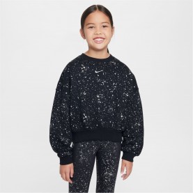 промоция,на,зимни,облекла,разпродажба,nike,детски,блузи,nike,sportswear,club,fleece,big,kids',(girls'),boxy,crew,black