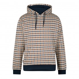 Суичър AQUASCUTUM Checked Hoodie - Check суичър,мъжки,ежедневни,облекла,мъжки,горнища,с,качулка,aquascutum,checked,hoodie,check