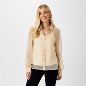 дамски,ризи,biba,biba,metallic,shirt,cream