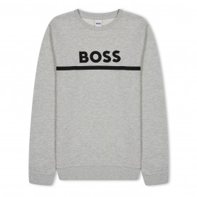 детска,блуза,детски,облекла,boss,logo,crew,neck,sweatshirt,junior,boys,grey,a32