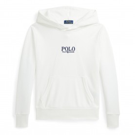 Юношески суичър Polo Ralph Lauren Logo Hoodie Juniors - Paper White юношески,суичър,polo,ralph,lauren,logo,hoodie,juniors,paper,white